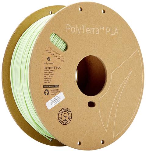Polymaker 70869 PolyTerra PLA Filament PLA geringerer Kunststoffgehalt 1.75mm 1000g Mint 1St. von Polymaker