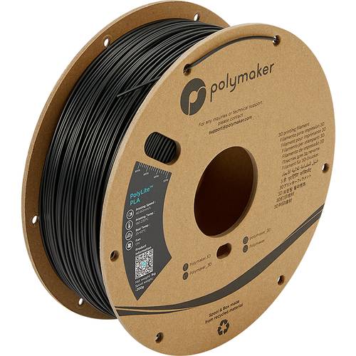 Polymaker PA02001 PolyLite Filament PLA 1.75mm 1000g Schwarz 1St. von Polymaker