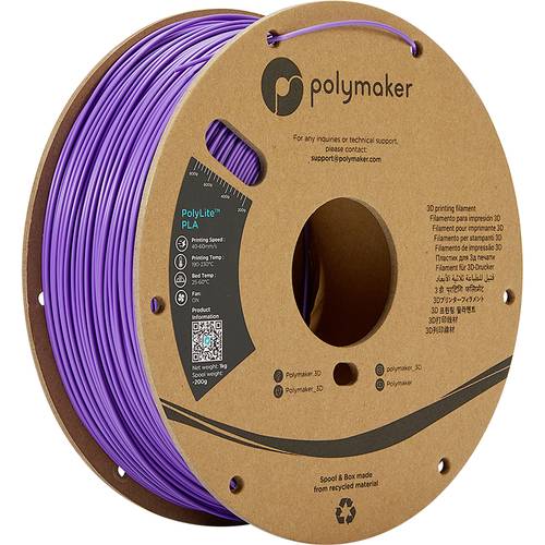 Polymaker PA02009 PolyLite Filament PLA 1.75mm 1000g Lila 1St. von Polymaker