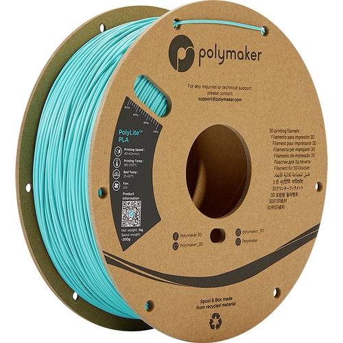 Polymaker PA02010 PolyLite Filament PLA 1.75mm 1000g Türkis 1St. von Polymaker