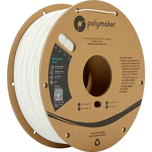 Polymaker PA02017 PolyLite Filament PLA 2.85mm 1000g Weiß 1St. von Polymaker
