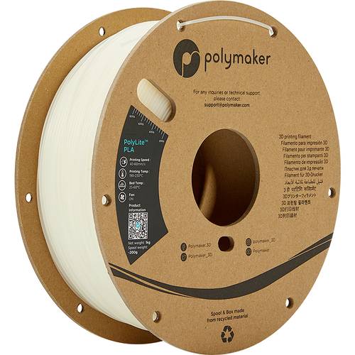 Polymaker PA02026 PolyLite Filament PLA 2.85mm 1000g Natur 1St. von Polymaker