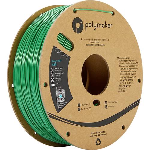 Polymaker PE01005 PolyLite Filament ABS geruchsarm 1.75mm 1000g Grün 1St. von Polymaker