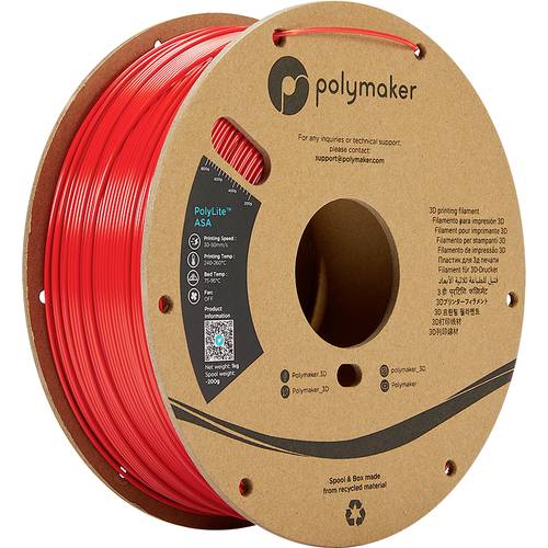 Polymaker PF01004 PolyLite Filament ASA UV-beständig, witterungsbeständig, hitzebeständig 1.75mm von Polymaker