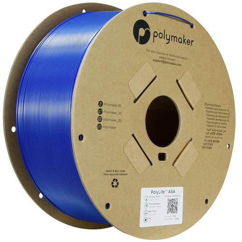 Polymaker PF01033 Filament ASA UV-beständig, witterungsbeständig 1.75mm 3kg Blau PolyLite™ 1St. von Polymaker