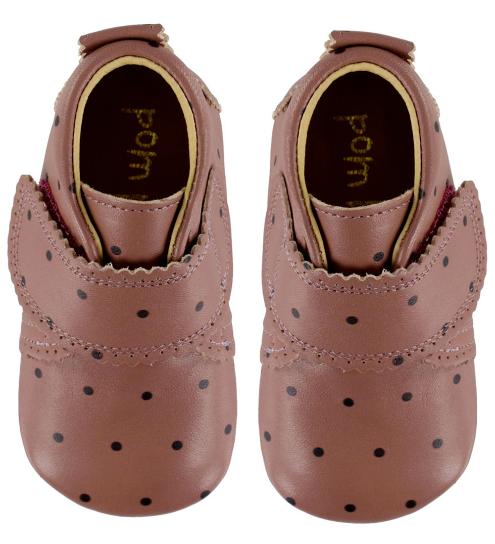 Pom Pom Leder-Krabbelschuhe - Anfänger Klettband Jakobsmuscheln - Pom Pom - 27 - Leder-Krabbelschuhe Pom Pom Leder-Krabbelschuhe - Anfänger Klettband Jakobsmuscheln - Pom Pom - 27 - Leder-Krabbelschuhe von Pom Pom