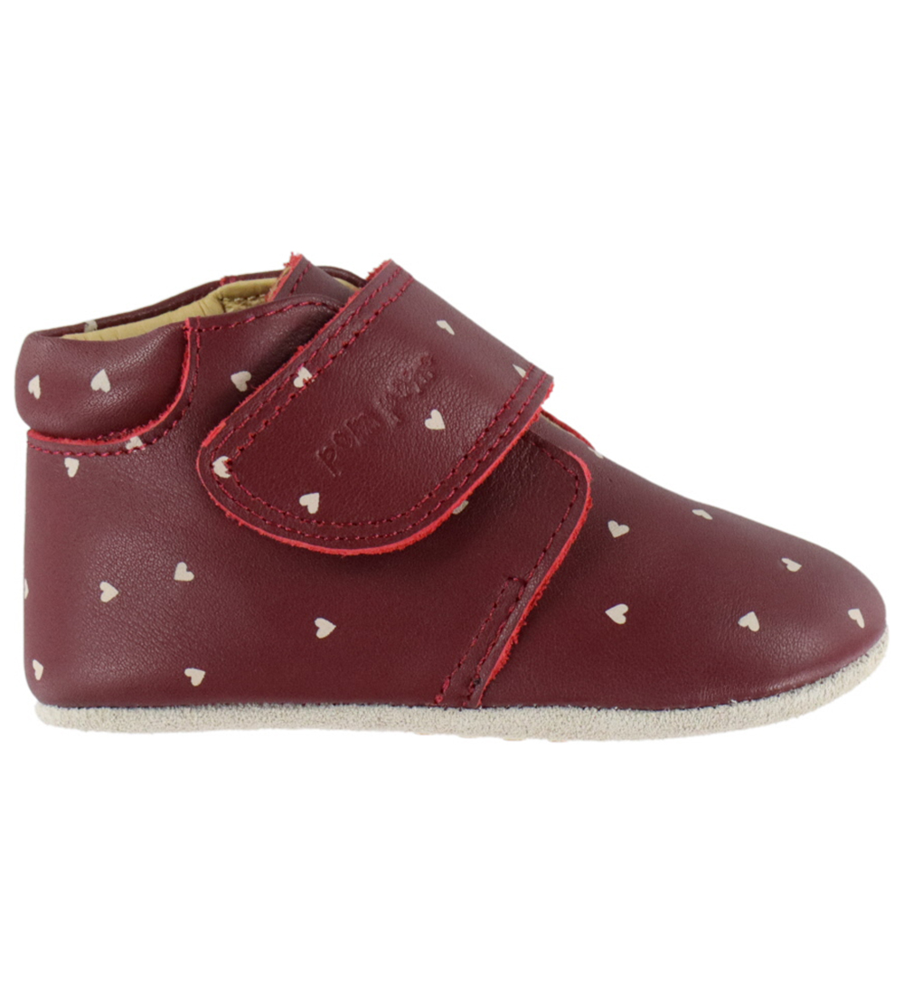 Pom Pom Leder-Krabbelschuhe - Anfänger Klettband - Syrah Heart A - Pom Pom - 26 - Leder-Krabbelschuhe Pom Pom Leder-Krabbelschuhe - Anfänger Klettband - Syrah Heart A - Pom Pom - 26 - Leder-Krabbelschuhe von Pom Pom