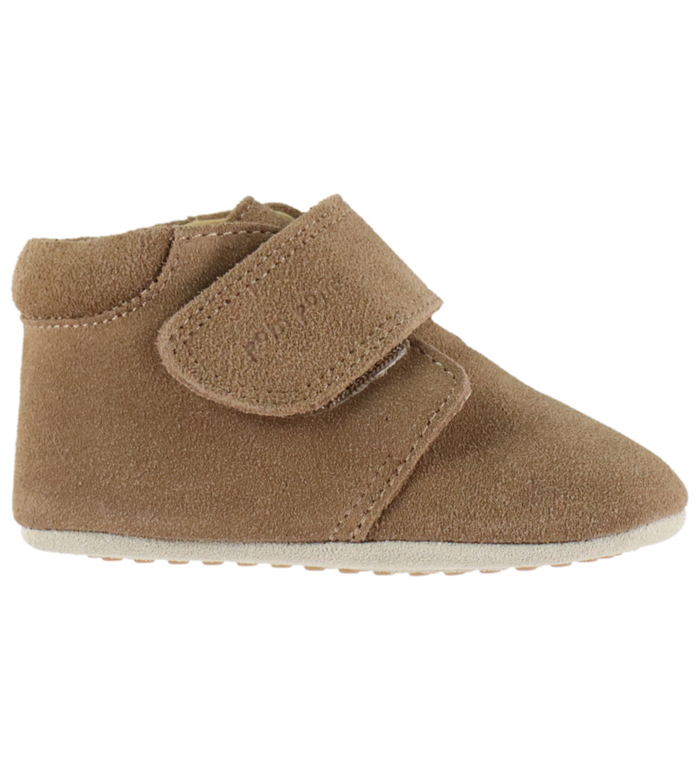 Pom Pom Leder-Krabbelschuhe m. Foer - Anfänger Klettband - Fossi - Pom Pom - 26 - Leder-Krabbelschuhe von Pom Pom