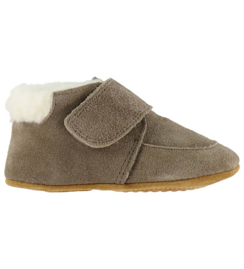 Pom Pom Leder-Krabbelschuhe m. Foer - Anfänger Klettband - Taupe - Pom Pom - 21/22 - Leder-Krabbelschuhe Pom Pom Leder-Krabbelschuhe m. Foer - Anfänger Klettband - Taupe - Pom Pom - 21/22 - Leder-Krabbelschuhe von Pom Pom