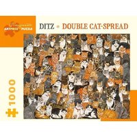 Ditz Double Cat-Spread 1000 Piece Jigsaw Puzzle von Pomegranate Communications Inc,US