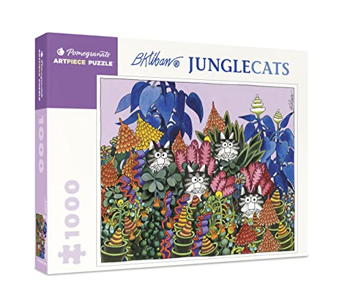 Pomegranate 1000 Teile Puzzle für Erwachsene, B. Klibans Dschungelkatzen, mattes Finish, eng anliegend, Katzenpuzzle Pomegranate 1000 Teile Puzzle für Erwachsene, B. Klibans Dschungelkatzen, mattes Finish, eng anliegend, Katzenpuzzle von Pomegranate
