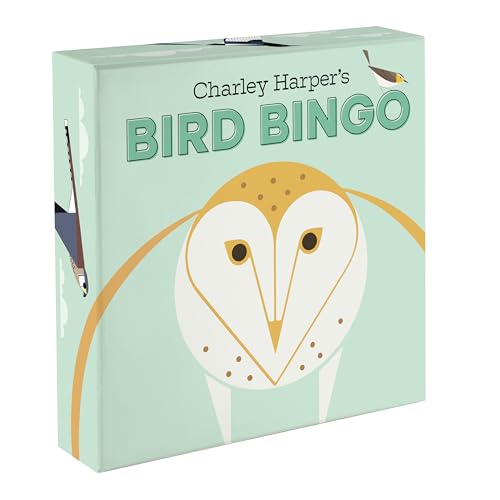 Pomegranate Charley Harper's Bird Bingo-Spiel für Erwachsene und Familien 2-8 Spieler von Pomegranate