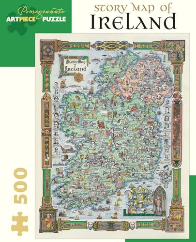 Story MAP of Ireland 500 Piece Jigsaw von Pomegranate