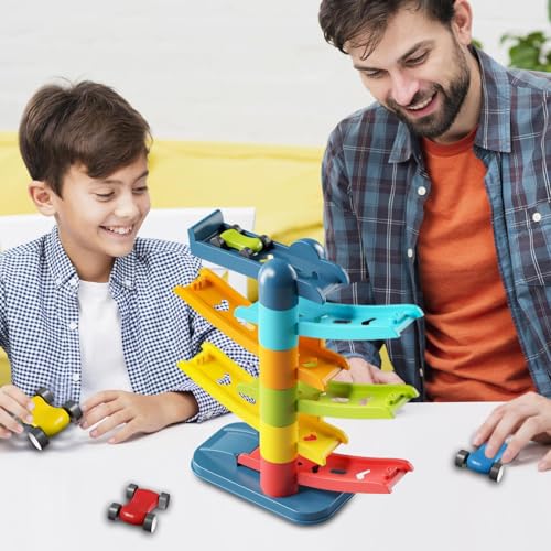 Autorennbahn Spielzeug - Motorik Fahrzeug Spielzeug | Interaktives Rampenset Zur Förderung Motorischer Fähigkeiten Lernspielzeug Für Kinder Ab 3 Jahren Autorennbahn Spielzeug - Motorik Fahrzeug Spielzeug | Interaktives Rampenset Zur Förderung Motorischer Fähigkeiten Lernspielzeug Für Kinder Ab 3 Jahren von Pomurom