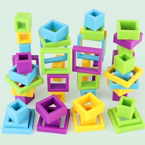 Kinder Stapelblöcke,Knobelspiel Stapelpuzzle Bauspielzeug - Spaß Kreatives Spiel Interaktion Eltern Kinder Partyspiel Brettspiel für Ostern Erntedankfest Kindertag Kinder Stapelblöcke,Knobelspiel Stapelpuzzle Bauspielzeug - Spaß Kreatives Spiel Interaktion Eltern Kinder Partyspiel Brettspiel für Ostern Erntedankfest Kindertag von Pomurom