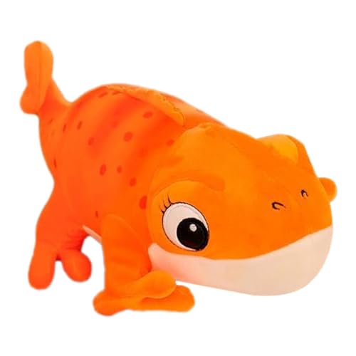Pomurom Chameleon Plüschtier, 30cm Weiches Plüschkissen Chameleon Plüsch Stofftier Schlafendes Kuscheltier, Umarmungskissen Tier Geschenke für Kinder Erwachsene von Pomurom