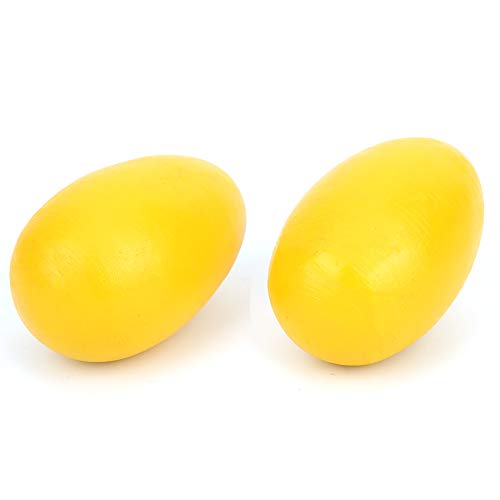 Pongnas Eierschüttler, Eierschüttler für Babys Eier Shaker Musikinstrumente Musikspielzeug Holz Eierbaby Spielzeug Seal Uniform Klang (SY-61 gelb) von Pongnas