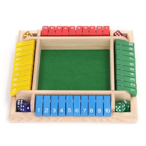 Pongnas Familienwürfel-Brettspiel, Schönes, Glattes, Lustiges, Tragbares Mathe-Würfelspiel aus Holz für zu Hause (#1) von Pongnas
