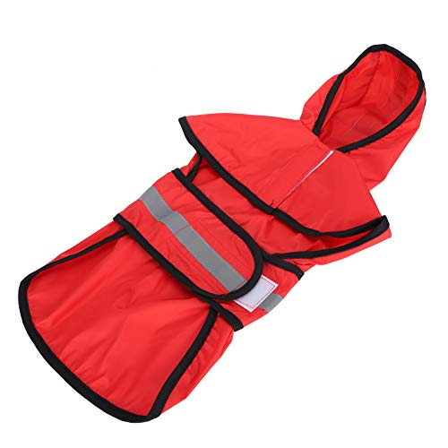 Pongnas Hunde Regenmantel, Hundeberichtung Hunde Regenmantel Verstellbares Hund Kapuzenponcho Reflektierender Hund für Kleine Mittelgroßen Großen Hunden und Welpen (S) von Pongnas