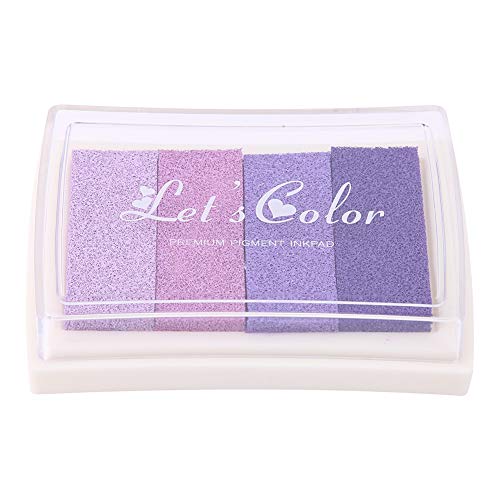 Pongnas Niedliche Aquarelle Ink Pad Stempel für Scrapbook Decoration Gradient Farben Fotografie Demonstration (violetter Farbverlauf) von Pongnas