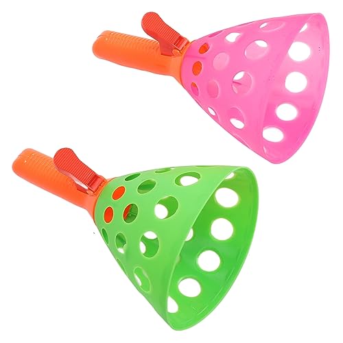 Pongnas Pop- und Catch Ball Game Toy Set für Im Freien Im Freien und des Fangspiels mit 2 2 Körbe und 3 Bälle (Rosa und Grün) von Pongnas