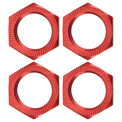 Pongnas RC Wheel TS, RC Car Wheel Dust T Alumim Legierung 24 Mm HEX -Hub -Autoteile 4 STK (Rot) von Pongnas