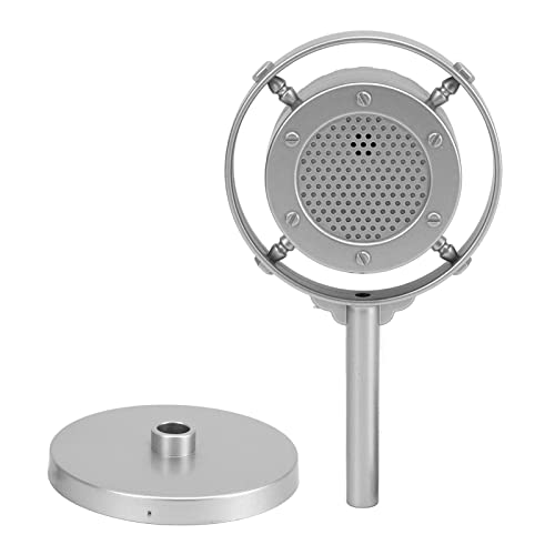 Pongnas Retro-Mikrofon-Requisite, Klassische Hohe Simulationsdekoration, Gefälschtes Mikrofonmodell Im Alten Stil für Kostümpartys (Silver) von Pongnas