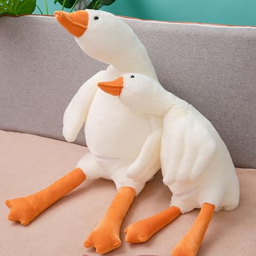 Ponjauk 50cm Plüsch Gans Stofftier Ente Weiß Riesen Gans Kuscheltier Ente Riesige Gans Enten Plüschtier Groß Gans Giant Goose Plush Huge Duck Plushies Toy von Ponjauk