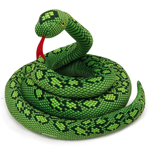 Kuscheltier Schlange 118zoll/300cm Stofftier Realistische Tier Plüsch Spielzeug Für Kinder Schleich Plüschtier Grün Kuscheltier Schlange 118zoll/300cm Stofftier Realistische Tier Plüsch Spielzeug Für Kinder Schleich Plüschtier Grün von Ponjauk