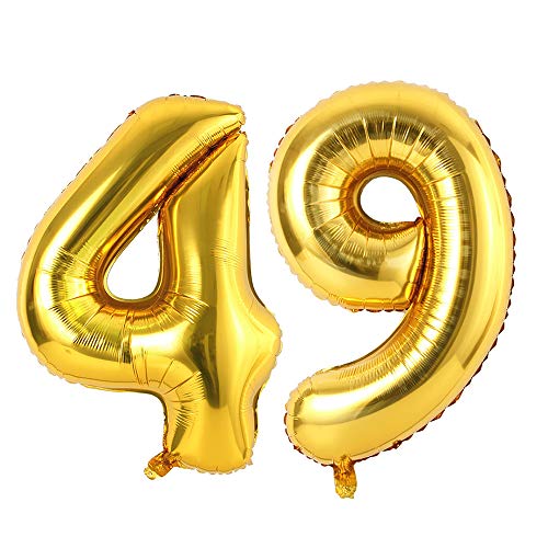 Ponmoo 34 Zoll Zahlenballon 49/94 Gold, 0 1 2 3 4 5 6 7 8 9 10 20 30 40 50 60 70 80 90 100 Luftballon Alter Luftballon Zahl Geburtstag Zahlen Nummer Ballon 94/49 Gold Ponmoo 34 Zoll Zahlenballon 49/94 Gold, 0 1 2 3 4 5 6 7 8 9 10 20 30 40 50 60 70 80 90 100 Luftballon Alter Luftballon Zahl Geburtstag Zahlen Nummer Ballon 94/49 Gold von Ponmoo