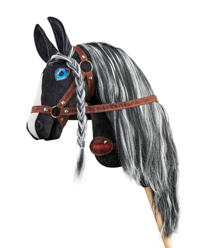 PONNIE Steckenpferd Ponnie Barock Pinto A4, Hobby Horse, Pferde Spielzeug für Kinder, mit handgemalten Augen, hergestellt in Einer geschützten Werkstatt Size S PONNIE Steckenpferd Ponnie Barock Pinto A4, Hobby Horse, Pferde Spielzeug für Kinder, mit handgemalten Augen, hergestellt in Einer geschützten Werkstatt Size S von Ponnie