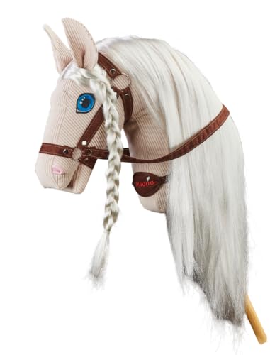 PONNIE Steckenpferd Ponnie White Pearl A3, Hobby Horse, Pferde Spielzeug für Kinder, mit handgemalten Augen, hergestellt in Einer geschützten Werkstatt PONNIE Steckenpferd Ponnie White Pearl A3, Hobby Horse, Pferde Spielzeug für Kinder, mit handgemalten Augen, hergestellt in Einer geschützten Werkstatt von Ponnie