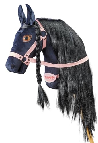 Ponnie Steckenpferd Black Lady A4, Hobby Horse, Pferde Spielzeug für Kinder, mit handgemalten Augen, hergestellt in Einer geschützten Werkstatt Size S Ponnie Steckenpferd Black Lady A4, Hobby Horse, Pferde Spielzeug für Kinder, mit handgemalten Augen, hergestellt in Einer geschützten Werkstatt Size S von Ponnie