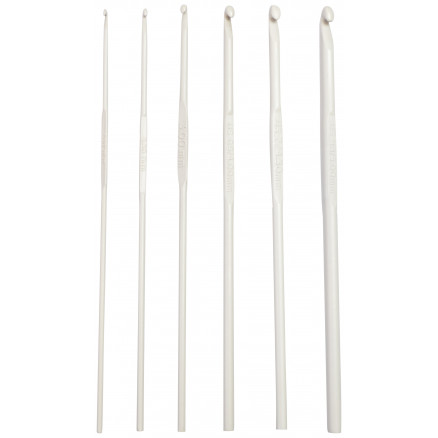 Pony Häkelnadel Set Aluminium 15cm 2-5mm 6 Größen von Pony