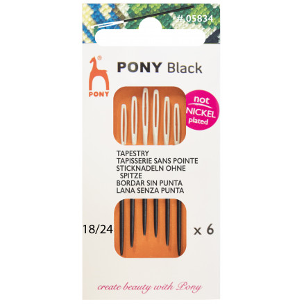 Pony Black Strama Nadeln ohne Spitze Gr. 18/24 - 6 Stk Pony Black Strama Nadeln ohne Spitze Gr. 18/24 - 6 Stk von Pony