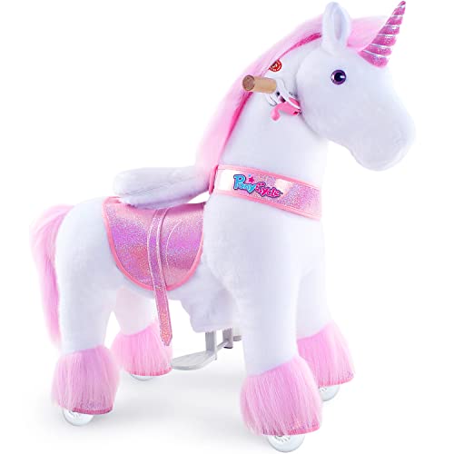 PonyCycle Klassisch Modell U Stehtier Einhorn Schaukelpferd Reittier Einhorn mit Rollen Geburtstagsgeschenk (mit Bremse und Klang/ 76 cm Höhe/Größe 3 für Kinder ab 3-5) Pink Unicorn Ux302 PonyCycle Klassisch Modell U Stehtier Einhorn Schaukelpferd Reittier Einhorn mit Rollen Geburtstagsgeschenk (mit Bremse und Klang/ 76 cm Höhe/Größe 3 für Kinder ab 3-5) Pink Unicorn Ux302 von PonyCycle