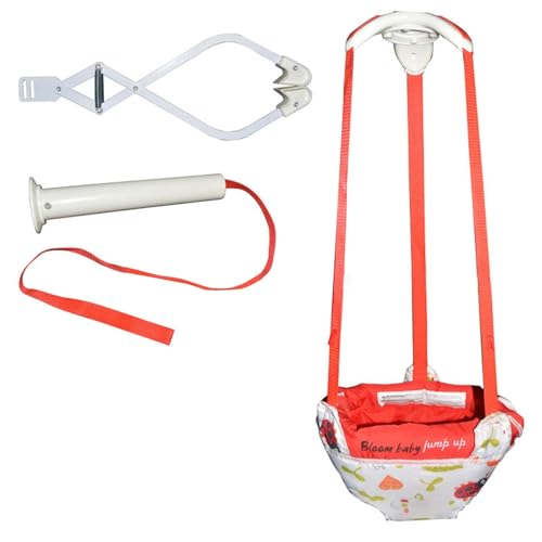Poo4kark Babyschaukel R für die Tür, Inf-Türrahmen mit verstellbarem Gurt, Hüpfschaukel für Kleinkinder von 6 bis 24 Monaten (White, 28x8x34cm) von Poo4kark