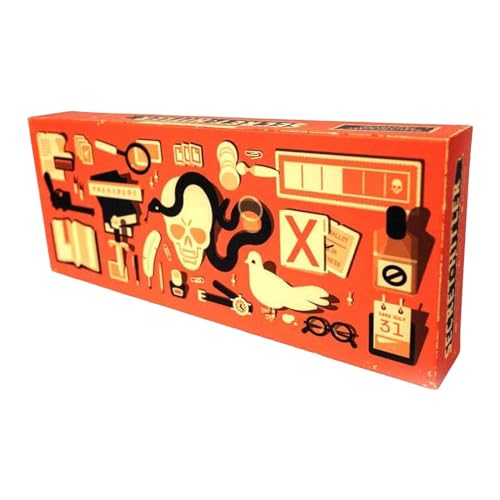 Poo4kark Geistesanregendes Strategie-Kartenspiel. Reichhaltiges Gameplay, das Geheimnisse aufdeckt, Multiplayer-Spaß für intellektuelle Unterhaltung Für Erwachsene Jahres (Orange, One Size) von Poo4kark