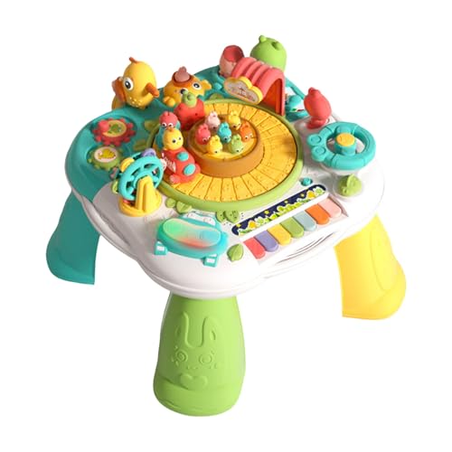 Poo4kark Kinder Multifunktionale Spiel Tisch Puzzle Frühen Bildung Lernen Tisch Baby Baby Geburtstag (A, One Size) von Poo4kark