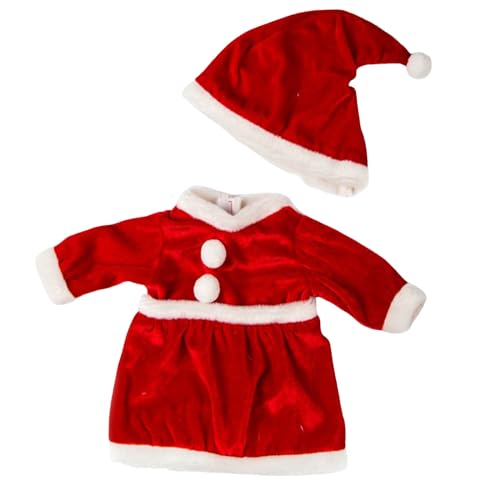 Poo4kark Weihnachten Exquisite 18-Mädchenpuppenkleidung und -Accessoires Mädchenpuppenkleider Lässige Outfits mit Gürteltasche und Plüschhund Kindergeburtstagsfeier (Puppe (Hot Pink #2, One Size) von Poo4kark