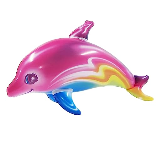 Toy Boy Delphin aufblasbares Poolspielzeug Aquatisches Themendekor Aufblasen Pool Strand Geburtstag Party (Pink, One Size) von Poo4kark