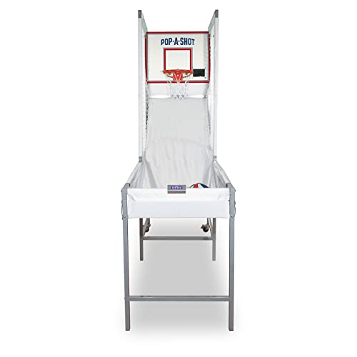 Pop-A-Shot - Pro Single Shot | Arcade-Basketball in handelsüblicher Qualität zu Hause | Infrarot-Sensor-Scoring | 6 Spielmodi | 4 Bälle | Faltbare Aufbewahrung von Pop-A-Shot