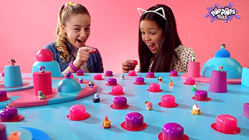 Bandai – Poppops – Starter-Pack mit 6 Poppops Pets – 6 rosa Slime-Bubbles zum Zerplatzen & 2 Überraschungsfiguren zum Sammeln – Basteln – Knetmasse – YL07109 von Bandai