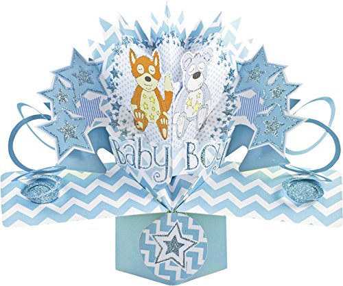 Pop-Up Card Grußkarte, Mehrfarbig von Suki Gifts