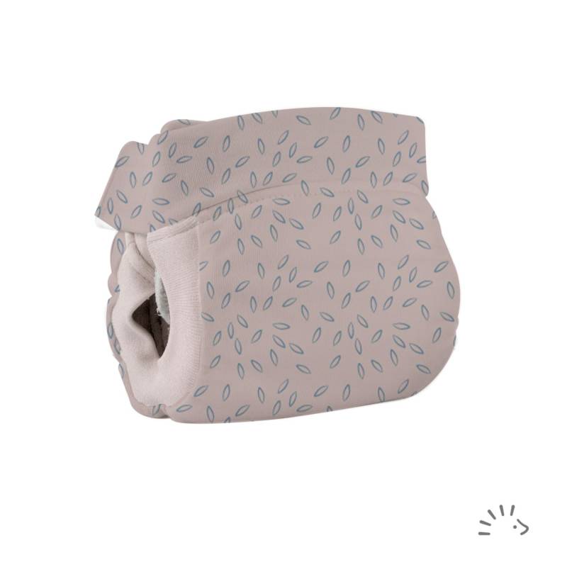 Popolini Easyfree AI3 Windel mit Abhaltefunktion - Beige Leaves M (5 - 10 kg) von Popolini