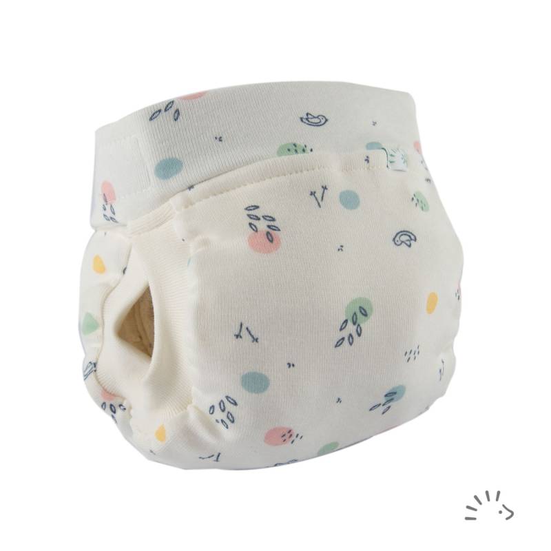 Popolini Easyfree AI3 Windel mit Abhaltefunktion - Birdy Dots S (2,5 - 5 kg) von Popolini