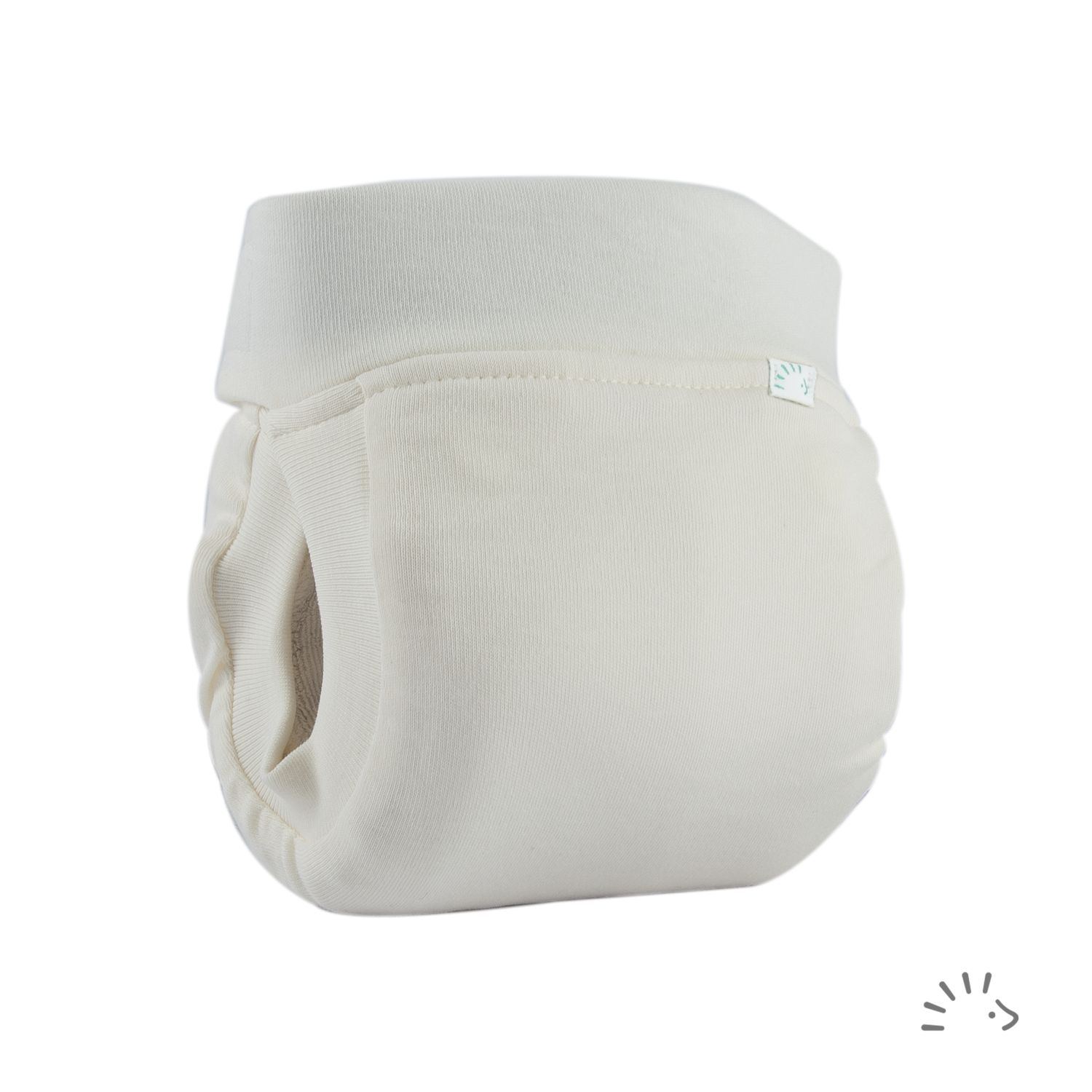 Popolini Easyfree AI3 Windel mit Abhaltefunktion - Ecru M (5 - 10 kg) von Popolini