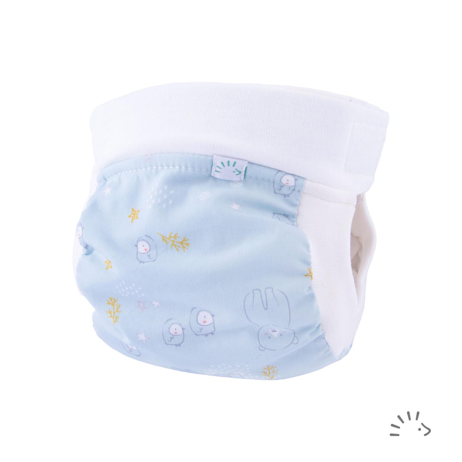 Popolini Easyfree AI3 Windel mit Abhaltefunktion - M (5 - 10 kg) Blue Polar von Popolini