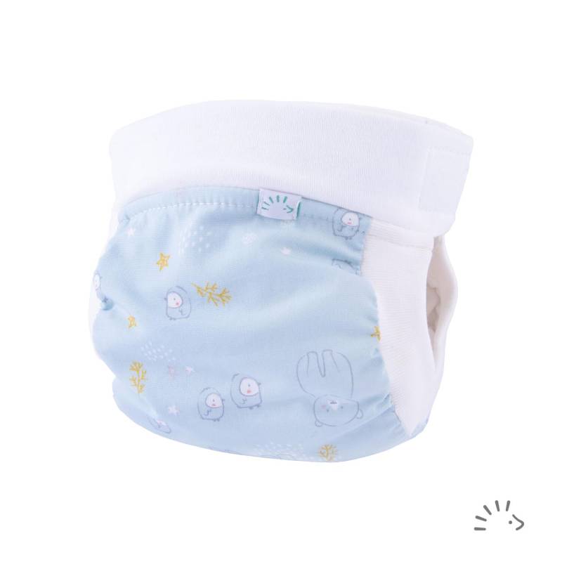 Popolini Easyfree AI3 Windel mit Abhaltefunktion - M (5 - 10 kg) Blue Polar von Popolini