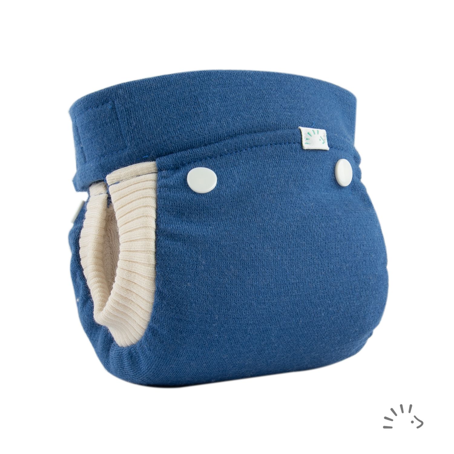 Popolini Easyfree AI3 Wollwindel - Mittelblau M (5 - 10 kg) von Popolini